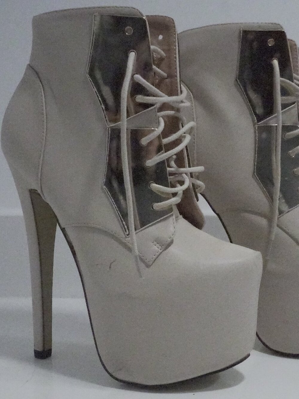 tan high heels